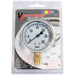 MANOMETRO DE PRESION RELLENO DE LIQUIDO 30PSI 1/4"NPT