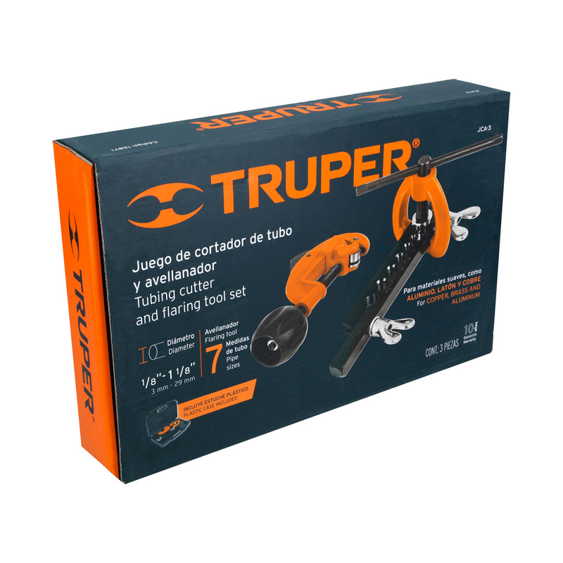 JUEGO DE AVELLANADOR Y CORTADOR DE TUBO