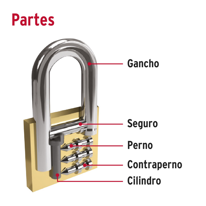 CANDADOS GEMELOS DE HIERRO, G-LARGO, 45 mm, 2 PZAS