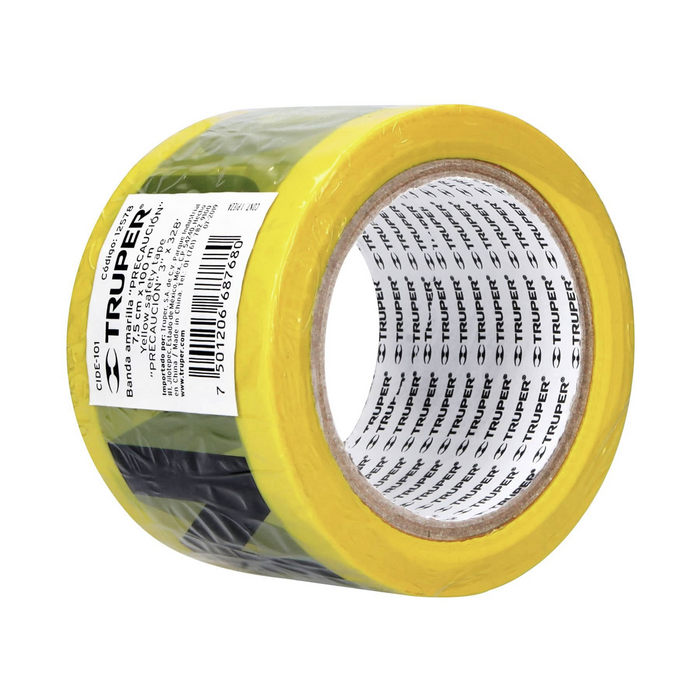 CINTA DELIMITADORA (PRECAUCION) TRUPER 100 M
