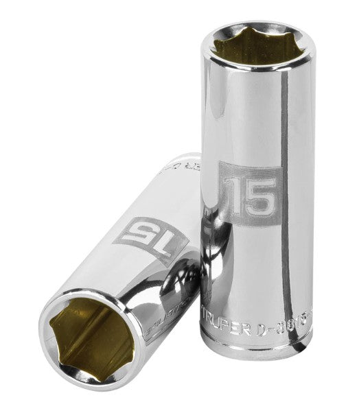 DADO DE 15 mm, CUADRO DE 3/8", 6 PUNTAS LARGO, D-3815-HM-L