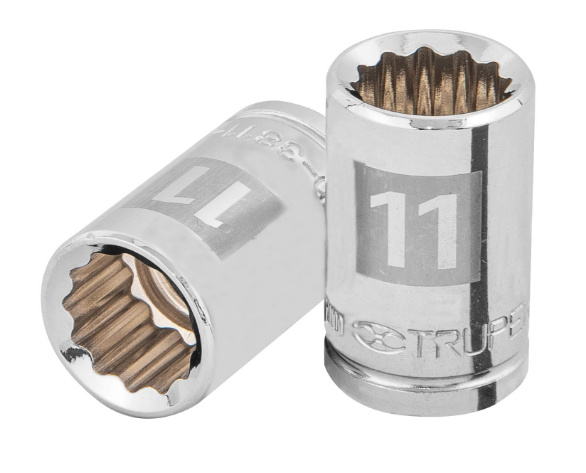 DADO DE 11 mm, CUADRO DE 3/8", 12 PUNTAS, D-3811-M