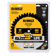 Disco de sierra circular DEWALT en empaque, 10" y 40T, uso general