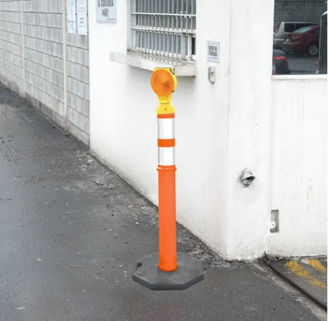 LAMPARA DESTELLO SOLAR DE 7" BARRICADA