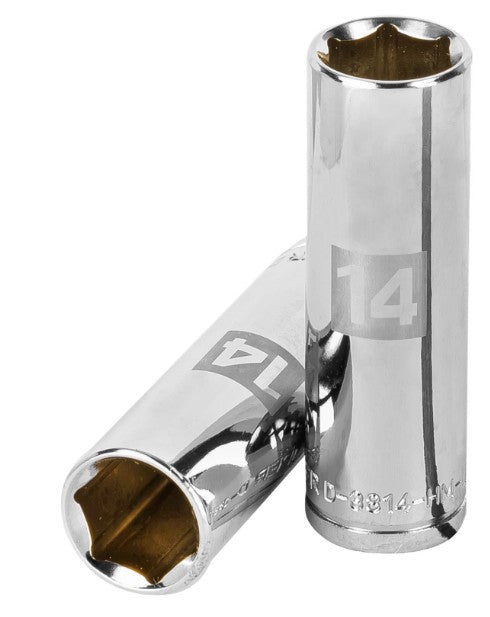 DADO DE 14 mm, CUADRO DE 3/8", 6 PUNTAS LARGO, D-3814-HM-L