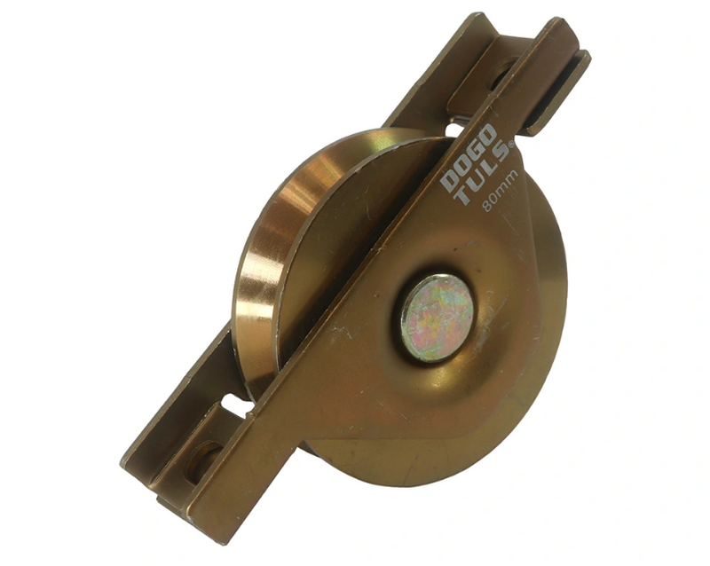 RUEDA DE ACERO PARA PORTON SOPORTE 80 mm