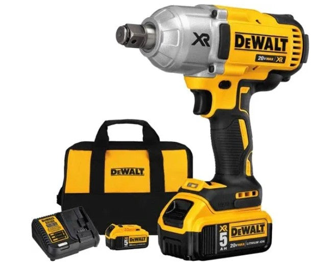 LLAVE DE IMPACTO DE 3/4", 20V MAX, 2 BAT. 5.0AH, CARGADOR Y ESTUCHE