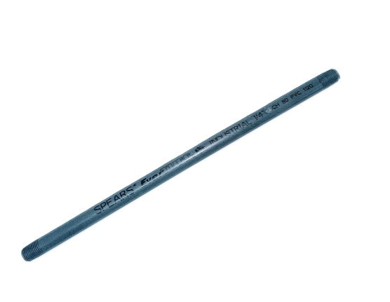 CONEXION DE NIPLE DE PVC DE 1/4" X 12"