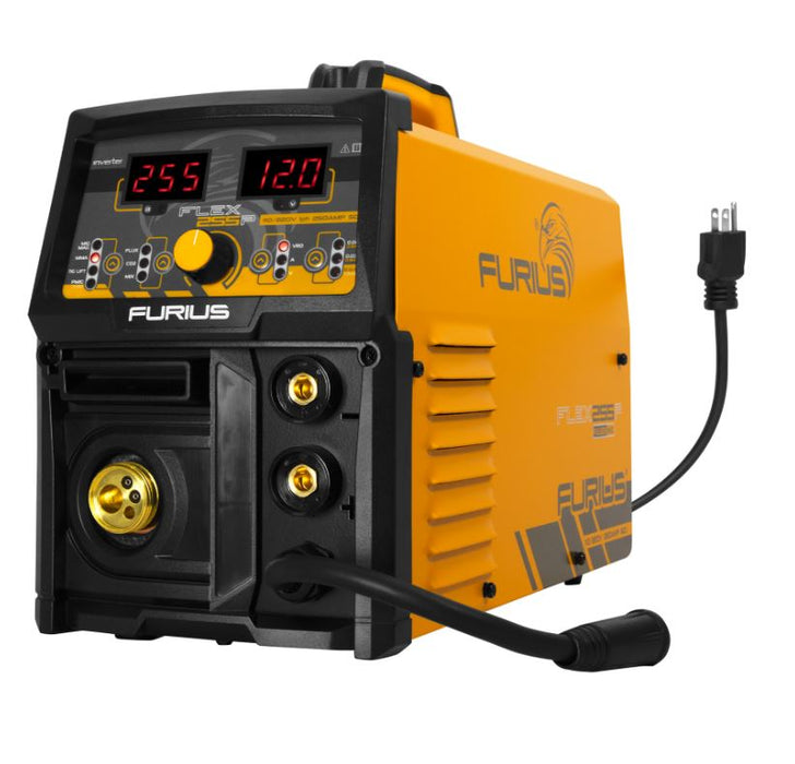 SOLDADOR INVERSOR MULTIPROCESOS, 250A, 110/220V, FURIUS FLEX 255P