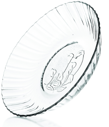 VAJILLA DE CRISTAL 12 PIEZAS CRISA