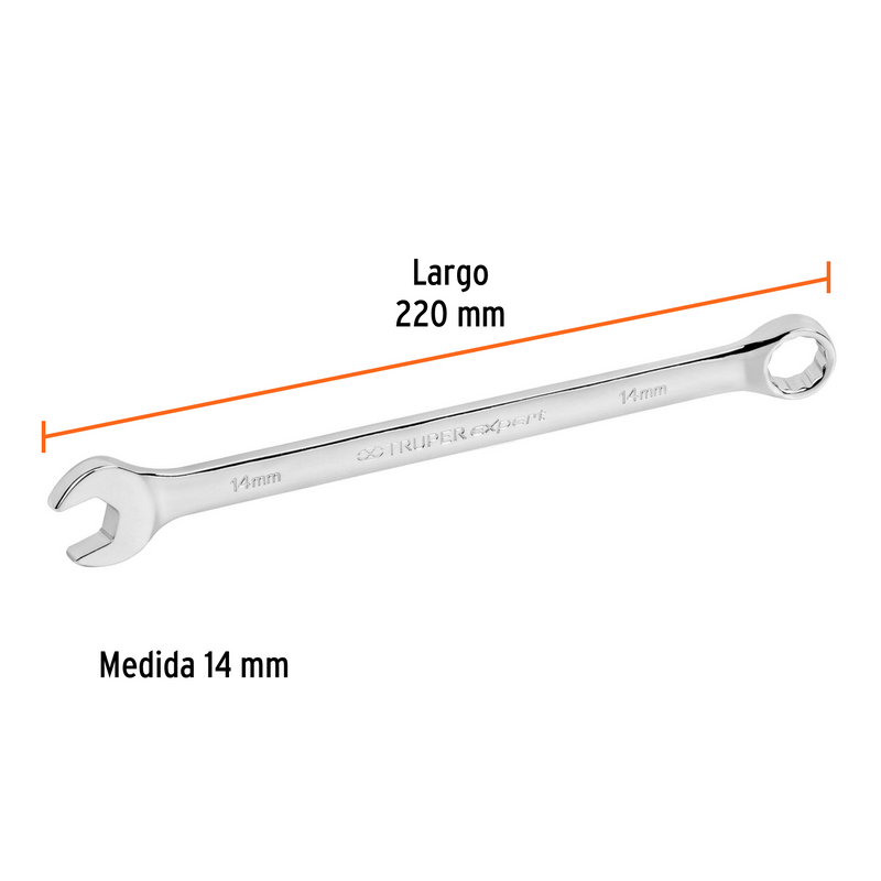 LLAVE COMBINADA MILIMETRICA 14 mm, XL-12