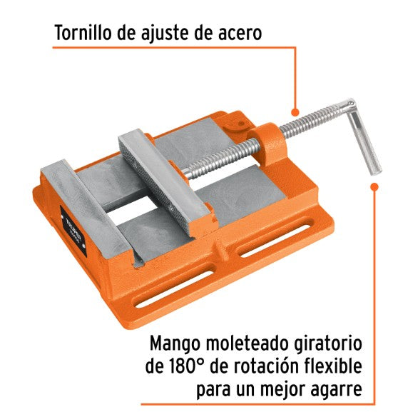 PRENSA MORSA PLANA APRTURA DE 6" 150 mm TRUPER