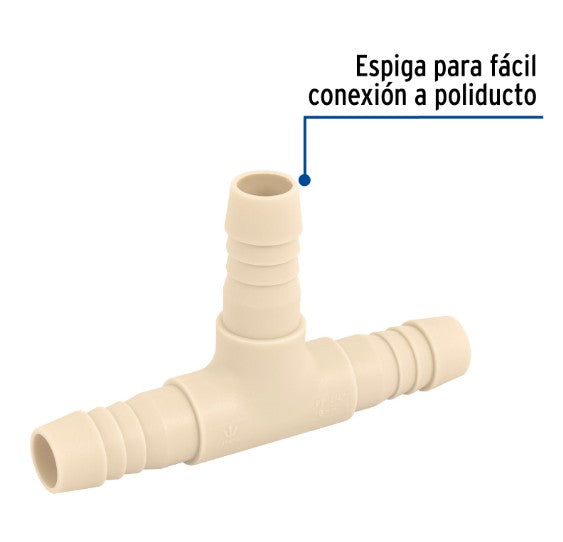 CONEXION TEE DE INSERCION 3/4"