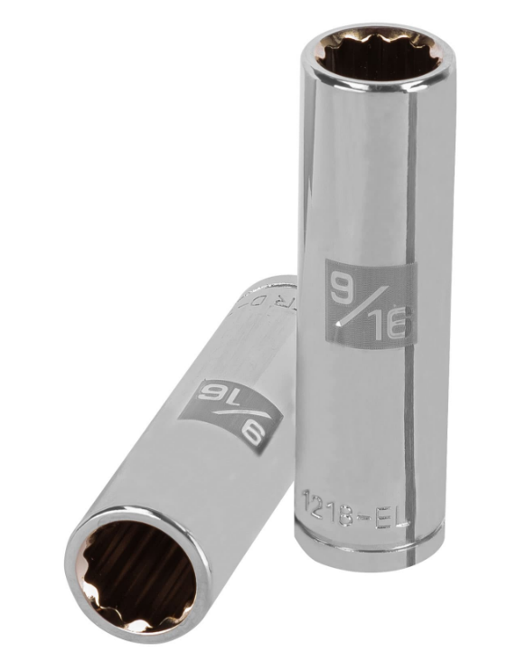 DADO DE 9/16", CUADRO DE 1/2", 12 PUNTAS LARGO, D-1218-EL