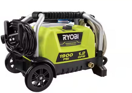 HIDROLAVADORA ELECTRICA RYOBI, 1900 PSI 1.2 GPM