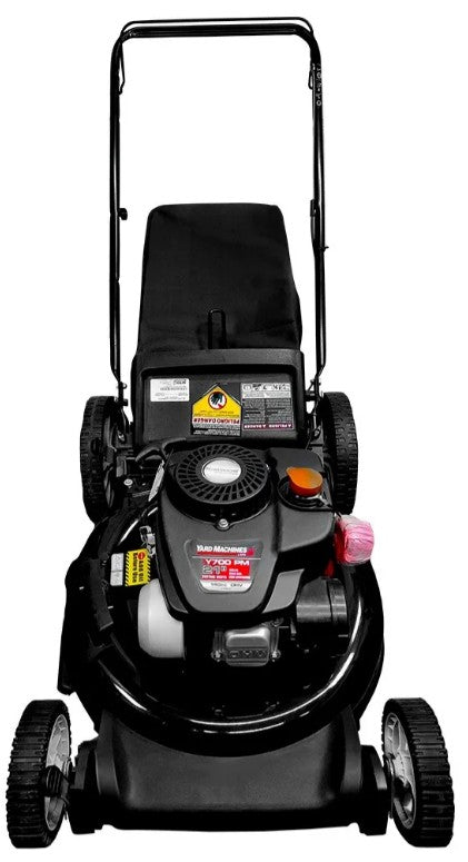 PODADORA DE CESPED 20", MOTOR 79 CC, RUEDAS TRASERAS DE 7", DESCARGA LATERAL, YARD MACHINES