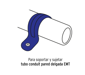 ABRAZADERA DE UÑA PARA TUBO DE 3/4" TRUPER