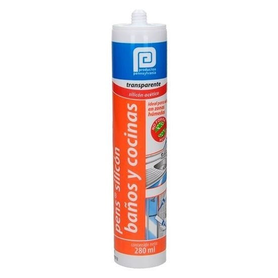 SILICON PENS. TRANSPARENTE BAÑOS Y COCINAS