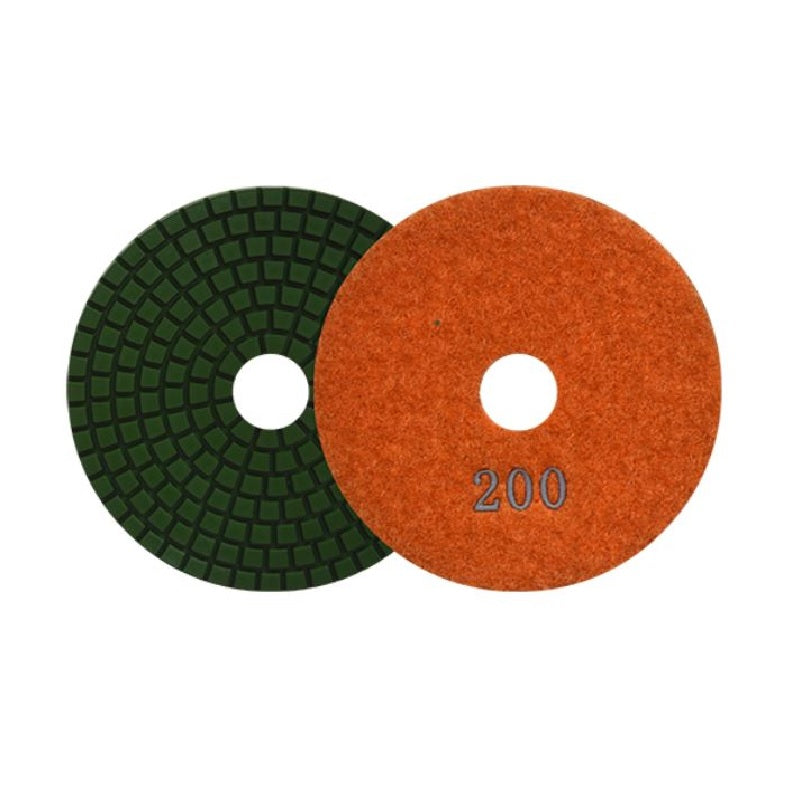 PAD DE DIAMANTE G-200  DE 4" CON VELCRO MARCA HUM