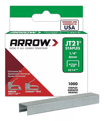 GRAPAS 214 JT21, 1/4", 6MM, ARROW 1000 PZAS G24