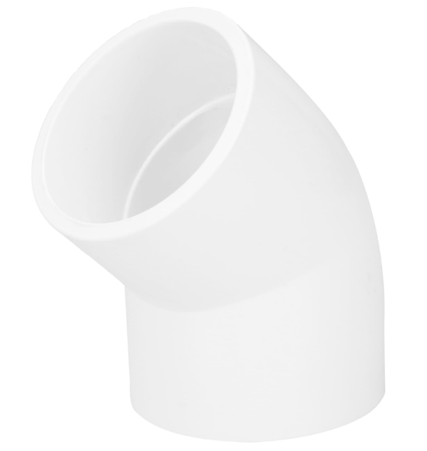 CODO DE PVC, 45°, 1-1/2"