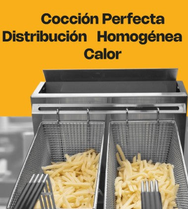 FREIDORA DE GAS NATURAL 3 QUEMADORES RHINO