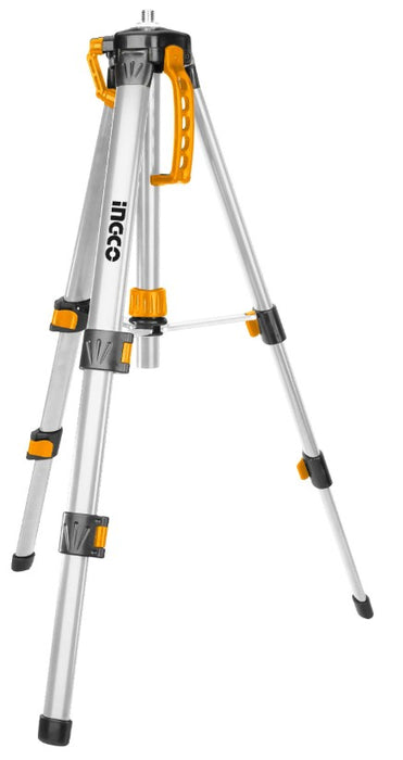 SOPORTE DE ALUMINIO TRI-PIE PARA NIVEL LASER INGCO 5/8" y 1/4"