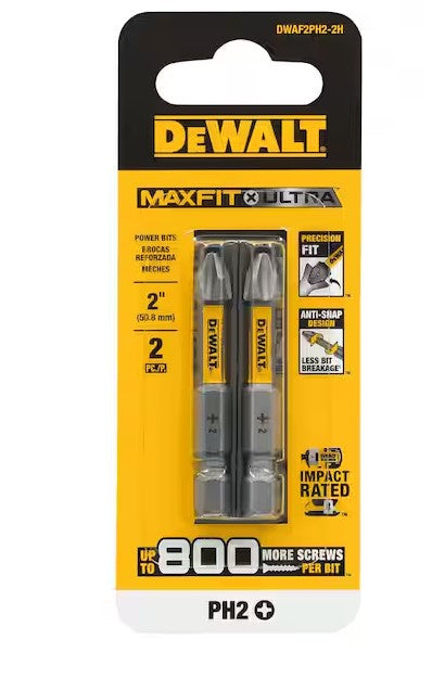 PUNTA DE CRUZ PH2 2 PZ DEWALT