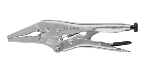 PINZA DE PRESION DE 9", PUNTA LARGA, TRUPER