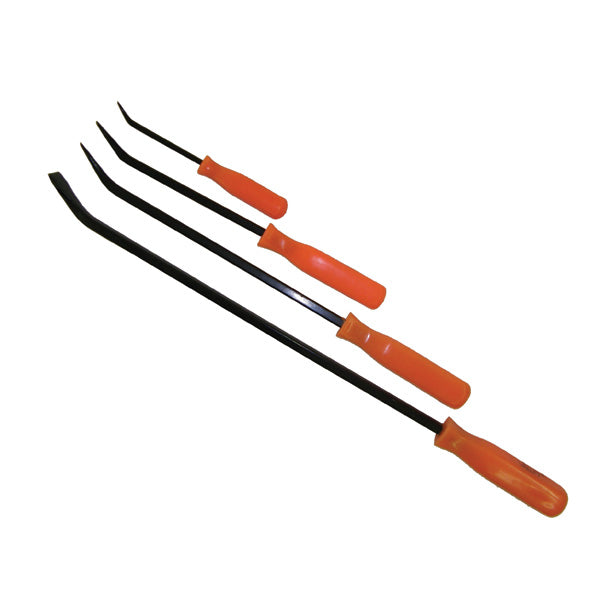 JUEGO DE PALANCAS P/MECANICO  4 PIEZAS MANGO NARANJA VALLEY