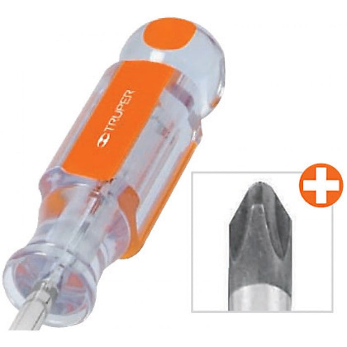 DESARMADOR DE CRUZ 1/4" X 8", MANGO DE ACETATO