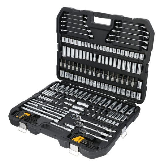 JUEGO DE HERRAMIENTAS MECANICAS 1/4"3/8" 1/2" SAE mm 185 PZ DEWALT