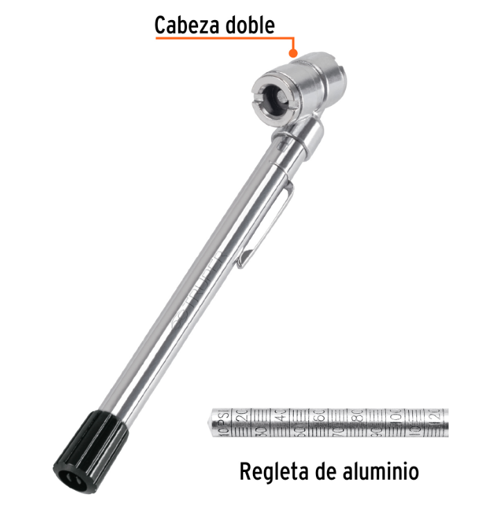 CALIBRADOR DE PRESION 120 LBS, CABEZA DOBLE