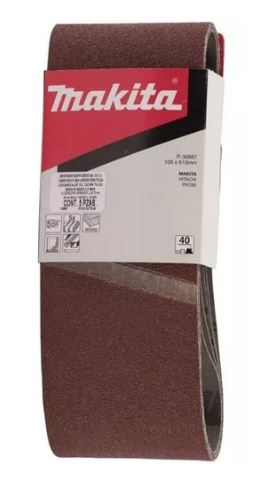 LIJA DE BANDA 100 x 610 mm (4" X 24") G 40 P/MADERA 5 PZ