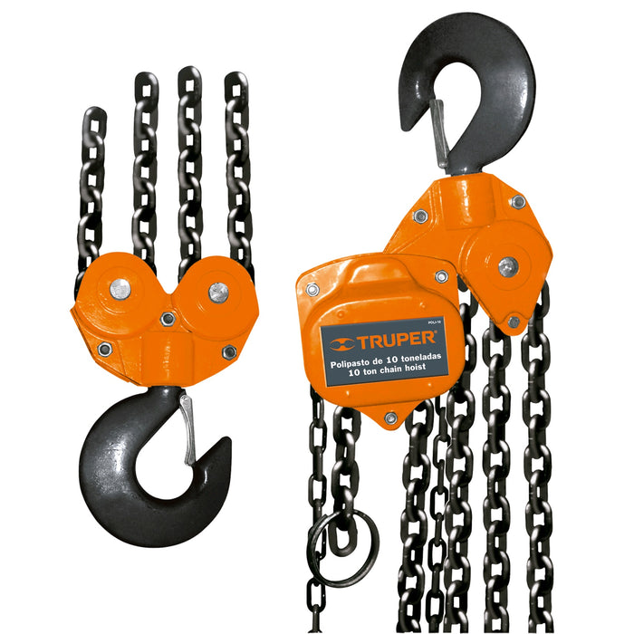 POLIPASTO DE 10 TONELADAS INDUSTRIAL, 13.30 MTS, TRUPER