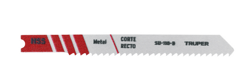 Segueta para corte recto en metal HSS, dientes finos, marca TRUPER