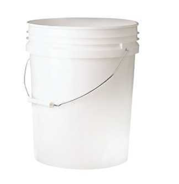 CUBETA DE PLASTICO 5 gal. BLANCA
