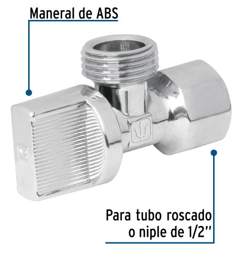 LLAVE ANGULAR DE 1/2" 1/4 DE VUELTA FOSET