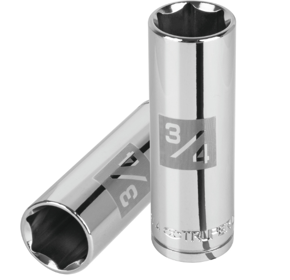 DADO DE 3/4", CUADRO DE 1/2", 6 PUNTAS LARGO, D-1224-HL