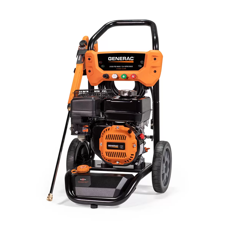 HIDROLAVADORA CON MOTOR A GASOLINA GENERAC 3100 PSI