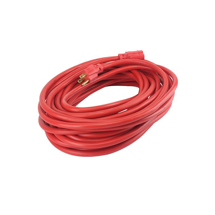 EXTENSION ELECTRICA DE 15.2 MTS, CAL. 12/3, 15A, ROJA, USO RUDO