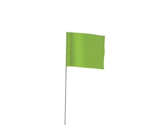 BANDERA DE ESTACA 3-1/2" VERDE EMPIRE 100 PACK