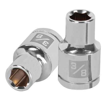 DADO DE 3/8", CUADRO DE 1/2", 6 PUNTAS, D-1212-H