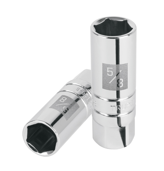DADO DE 5/8", CUADRO DE 3/8", 6 PUNTAS, PARA BUJIA, D-3820-B