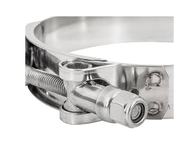 Abrazadera T-bolt de acero inoxidable con perno y mecanismo de apriete