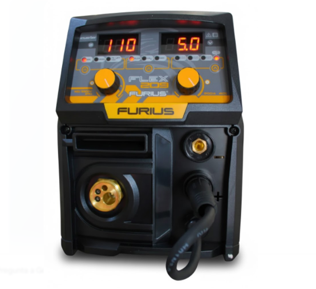 SOLDADOR INVERSOR MULTIPROCESOS, 200A, 110/220V, FURIUS FLEX 209