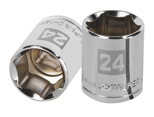 DADO DE 24 mm, CUADRO DE 1/2", 6 PUNTAS, D-1224-M