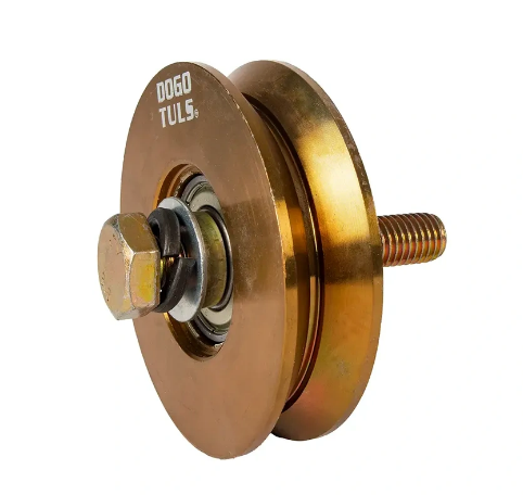 RUEDA DE ACERO PARA PORTON PERNO 100 MM