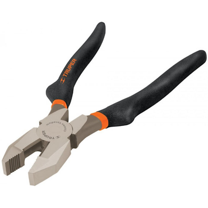 PINZA DE ELECTRICISTA DE 9", PROFESIONAL, MANGO DE VINIL