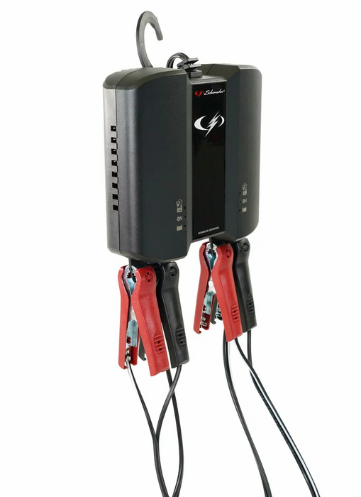 CARGADOR DE BATERIAS  2 BANCOS 6 V/12 V 2 A
